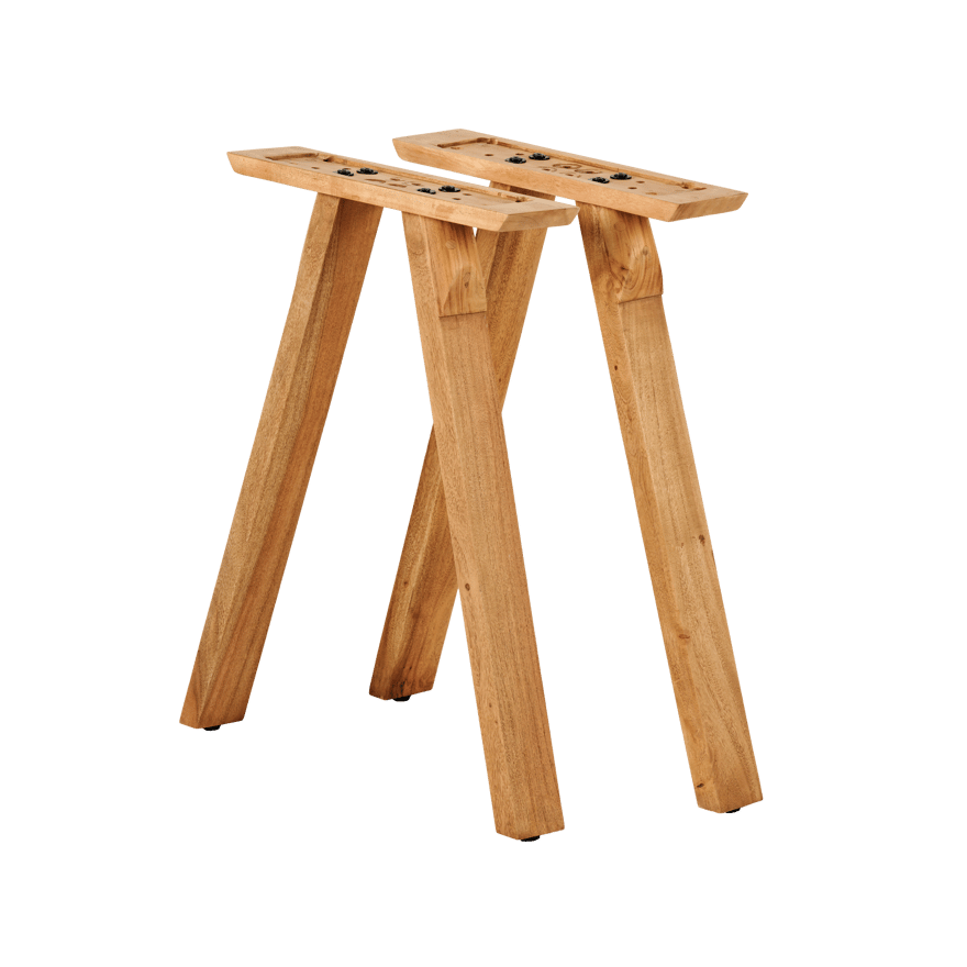 ACACIA Dining table with V-shaped legs - best price from Maltashopper.com CS0053-B