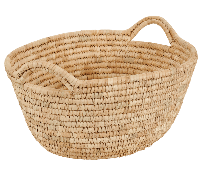 DOEBIE Natural oval basket