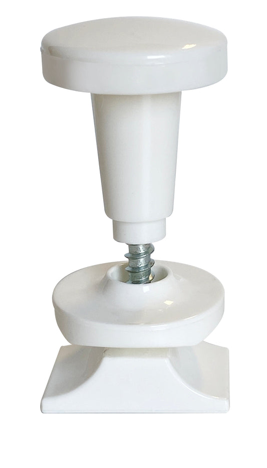 PAIR OF WHITE PVC RADIATOR HANGERS