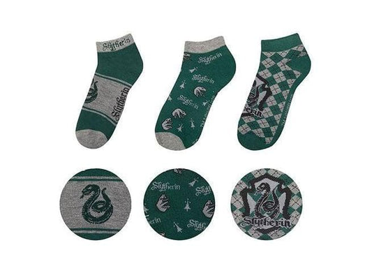 Toys Set of 3 pairs of Slytherin low socks - Harry Potter