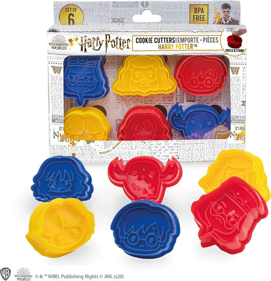 Set of 6 Kawaii cookie cutters - Harry Potter