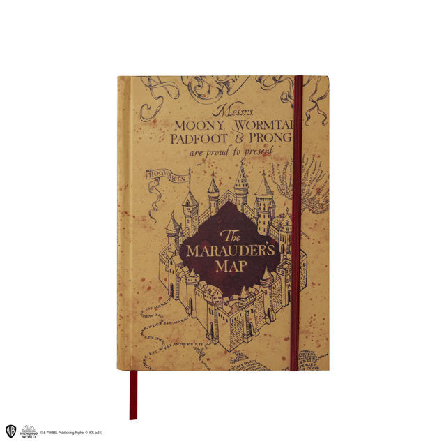 Notebook and small replica of the Marauder&#39s Map - Harry Potter