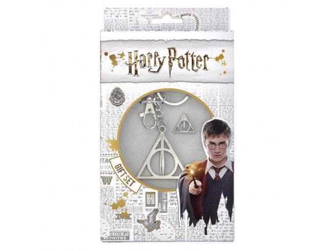 Deathly Hallows Keychain and Brooch Pack - Harry Potter