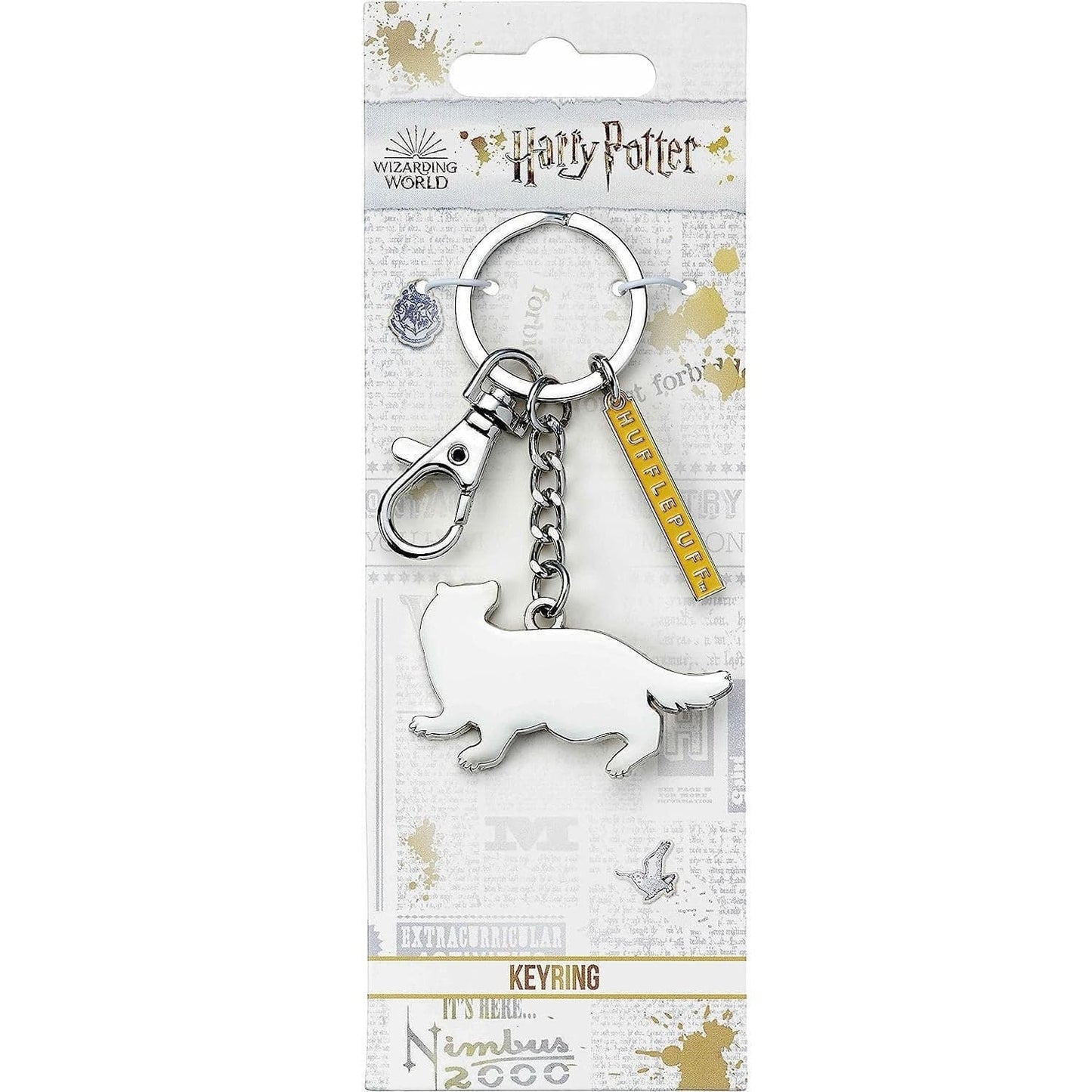 Hufflepuff Plaque Keychain - Harry Potter