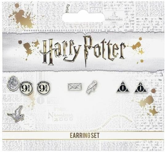 Set of earrings - Platform 9 and 3/4 - Deathly Hallows - Hedwig - Harry Potter