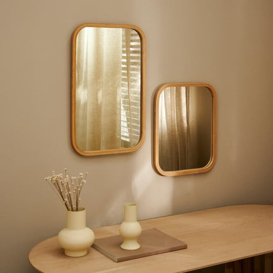 Casa KYOTO Natural mirror, W 33,5 x L 40,7 x D 1,5 cm