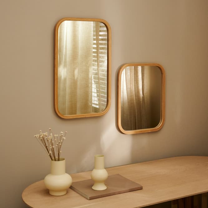 KYOTO Natural mirror - best price from Maltashopper.com CS686532