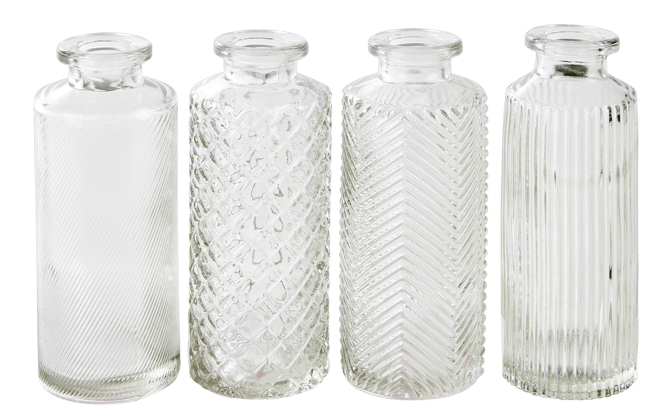 FRE Transparent vase, 4 design variants - best price from Maltashopper.com CS647192-TRANSPARENT