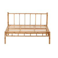 Bamboo-look lounge bench - best price from Maltashopper.com CS678951