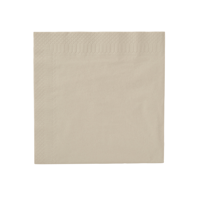UNI Set of 20 beige napkins - best price from Maltashopper.com CS684523
