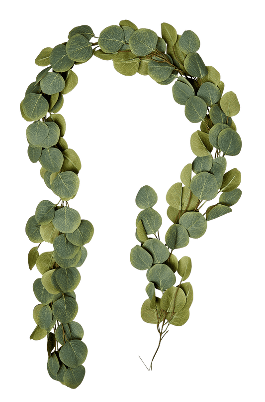 EUCALYPTUS Green leaf garland H 5 x W 15 x L 180 cm - best price from Maltashopper.com CS675094