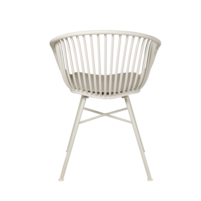 Casa LOIC White chair, H 79 x W 59,5 x D 56 cm