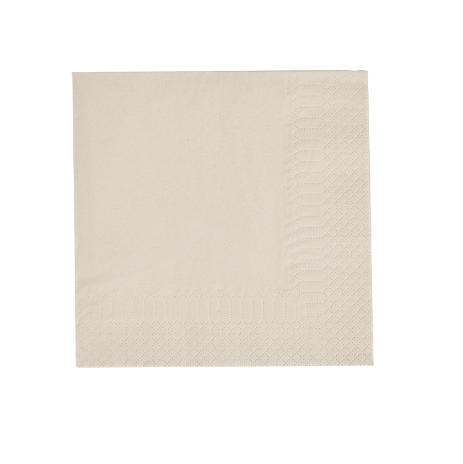UNI Set of 20 beige napkins - best price from Maltashopper.com CS684516