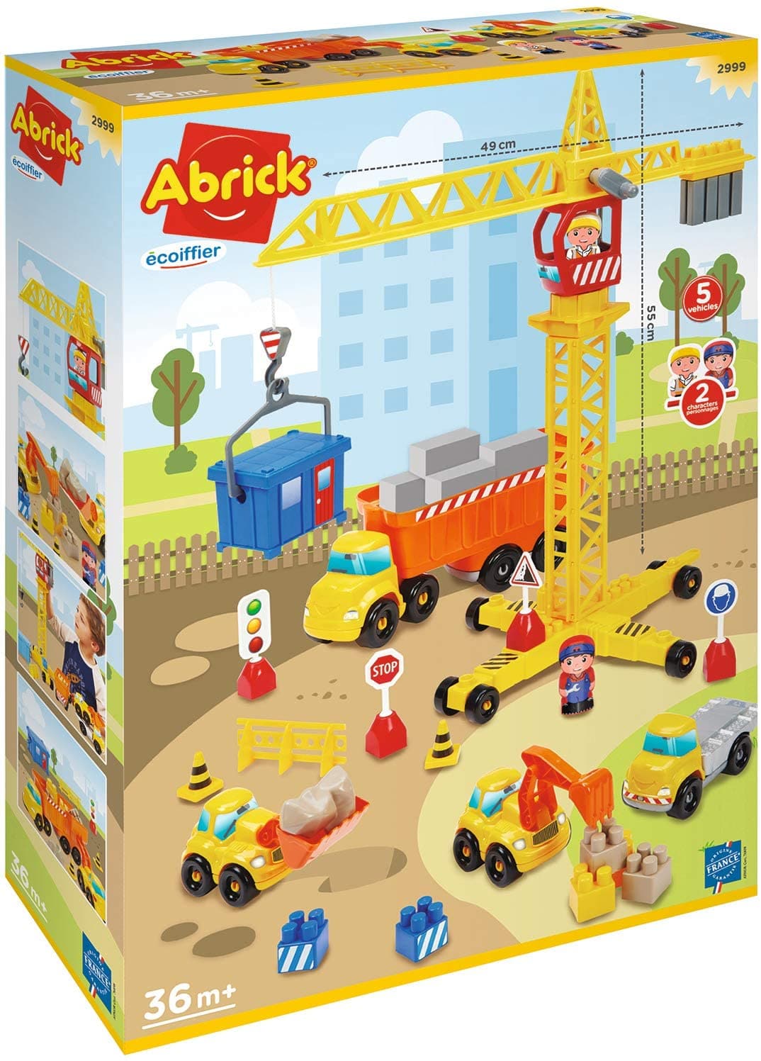 Abrick - Construction Site with Crane 80 Pieces