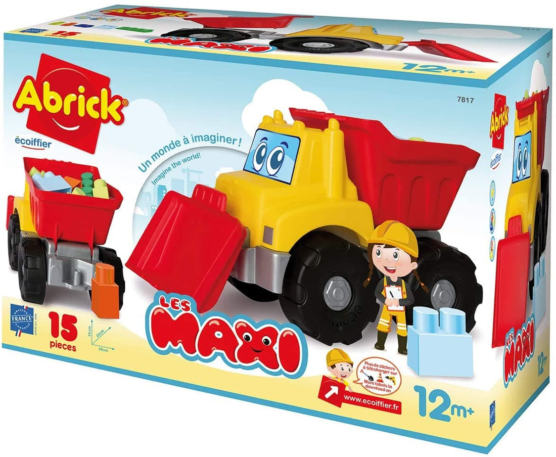 Abrick - Les Maxi: Truck with Trailer (15 Pieces)