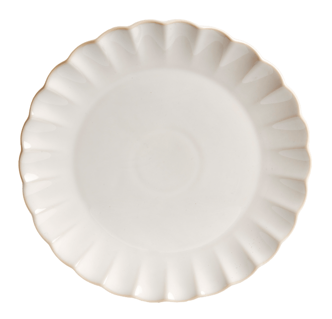 DAHLIA White plate - best price from Maltashopper.com CS680190