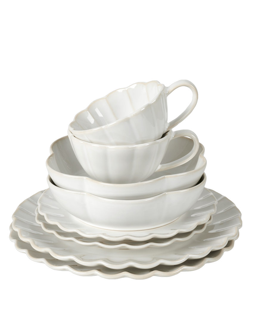 Casa DAHLIA Maxi mug 40 CL bianco - set da 4 , H 7 cm - Ø 11,5 cm