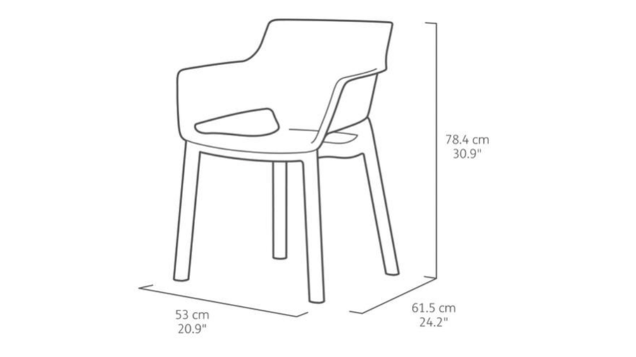 Bricocenter ELISA GRAPHITE CHAIR