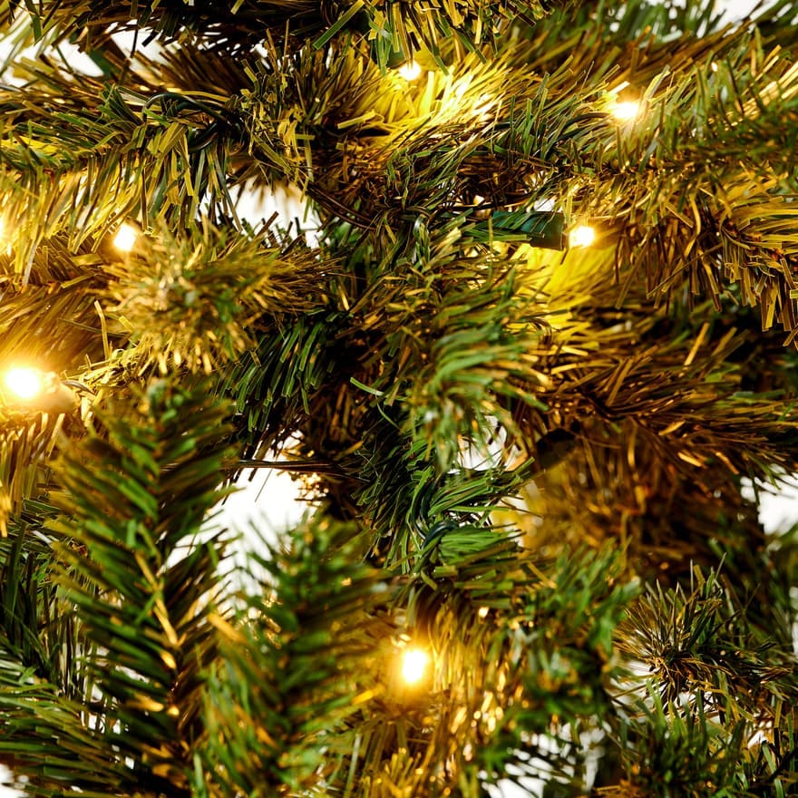 LUMINO Christmas tree with green led lights H 185 cm - Ø 115 cm - best price from Maltashopper.com CS675647