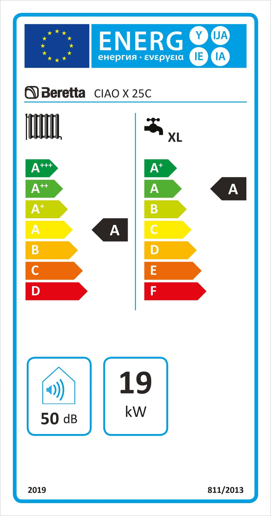 Bricocenter BOILER CIAO X 25C WALL-HUNG CONDENSING MET