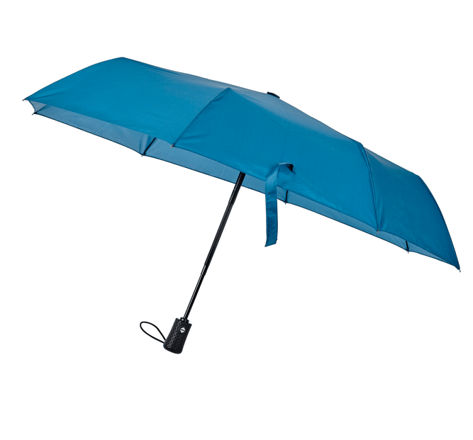 ILLUVIA Folding umbrella, petrol - best price from Maltashopper.com CS655361-PETROL