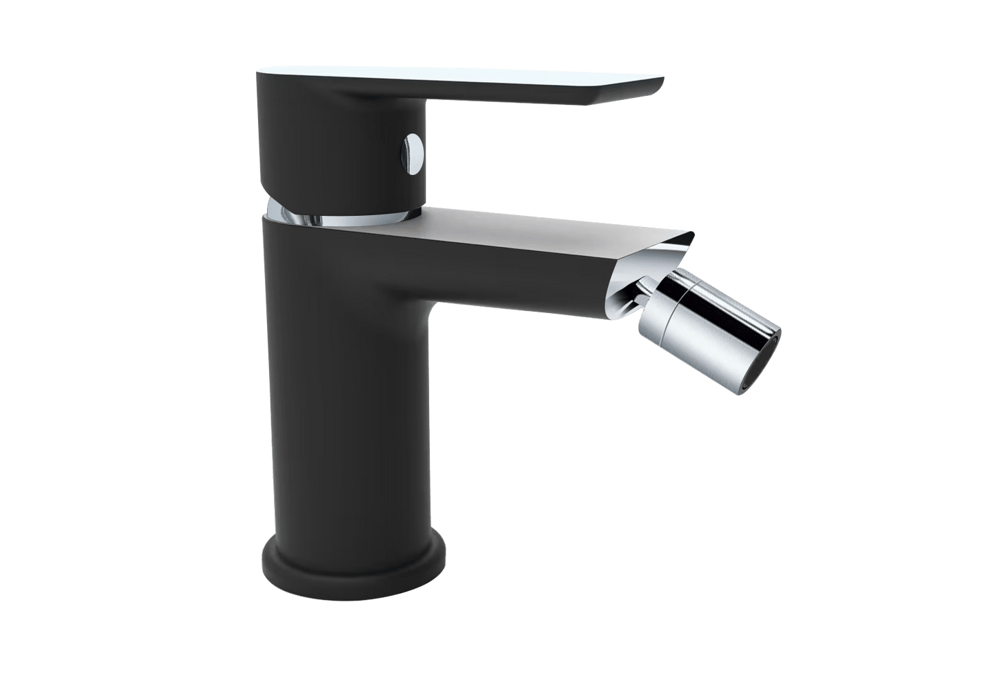 Bricocenter BIDET MIXER NENCYCHROME/BLACK RESP. WATER DRAIN CLICK CLACK