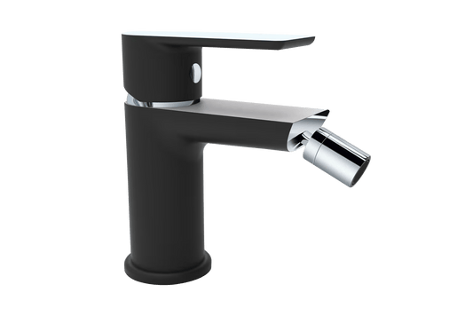 Bricocenter BIDET MIXER NENCYCHROME/BLACK RESP. WATER DRAIN CLICK CLACK