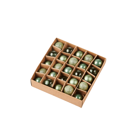 MINT Christmas ball set of 25 greenØ 2 cm