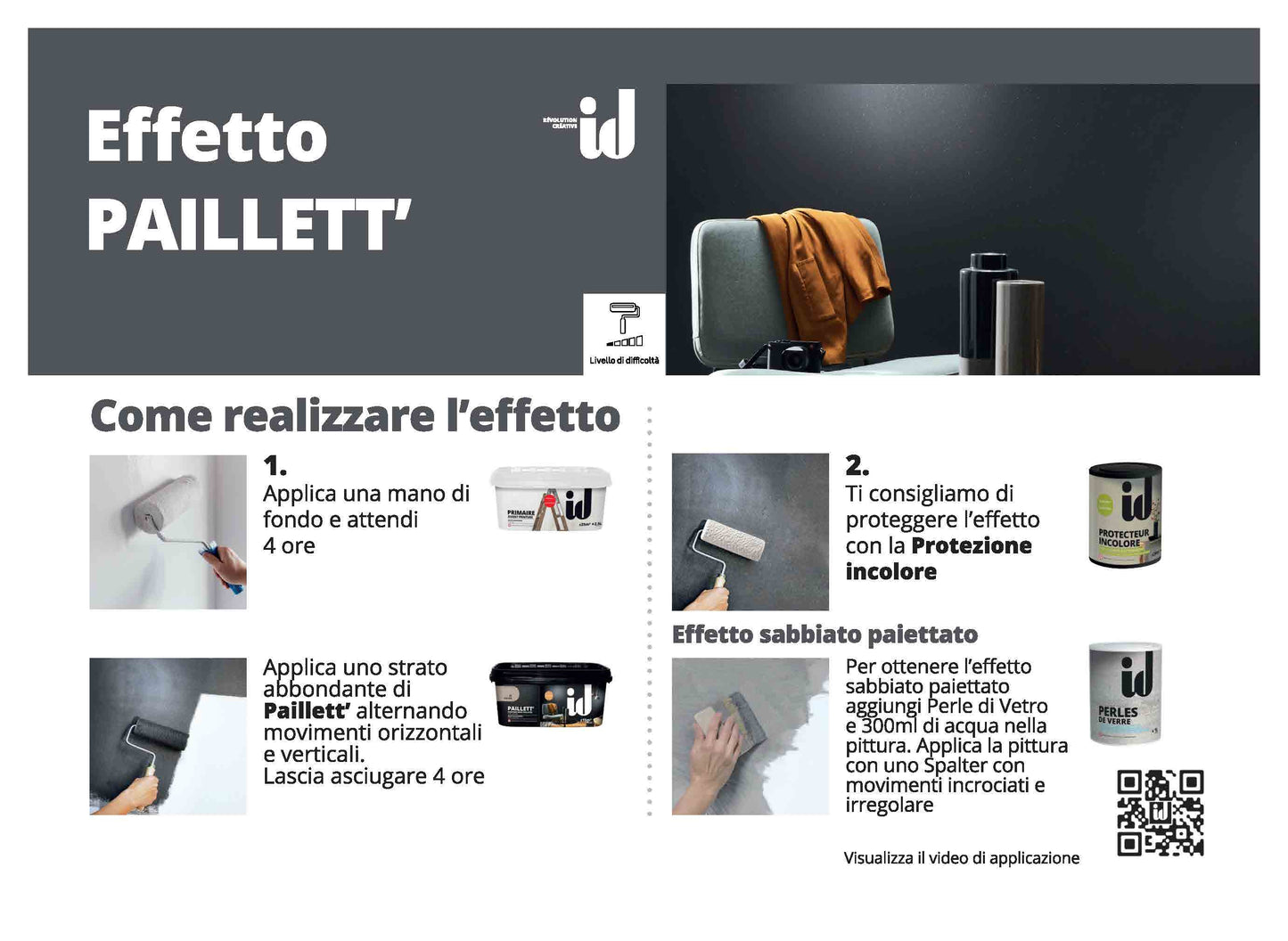 PAILLETT 2 L LUX/WHITE 15 M2