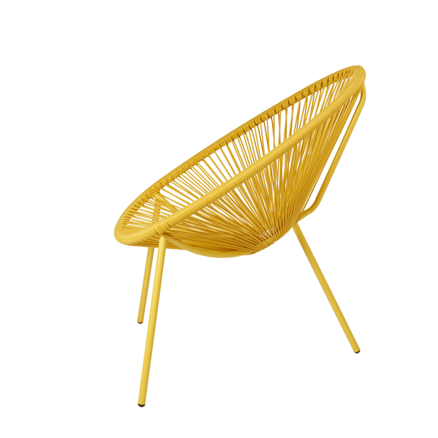 ACAPULCO Yellow lounge chair - best price from Maltashopper.com CS689052