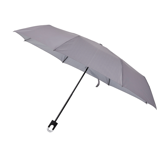 ILLUVIA Click folding umbrella, grey