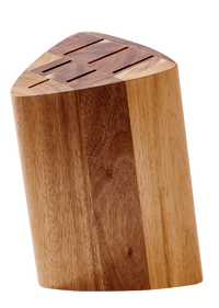 ACACIA Knife block for 5 natural knives H 23 x W 16 x D 14 cm - best price from Maltashopper.com CS672623