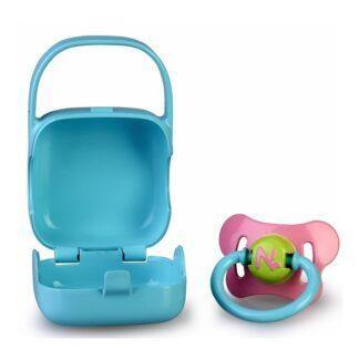 Nenuco Accessories: Pink Pacifier With Case