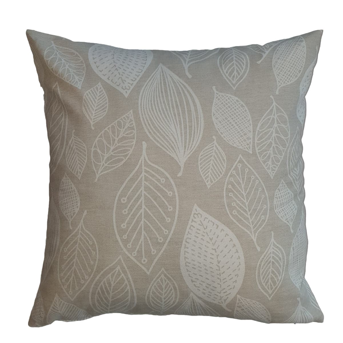 ECRU LEAF COVER 40X40 CM