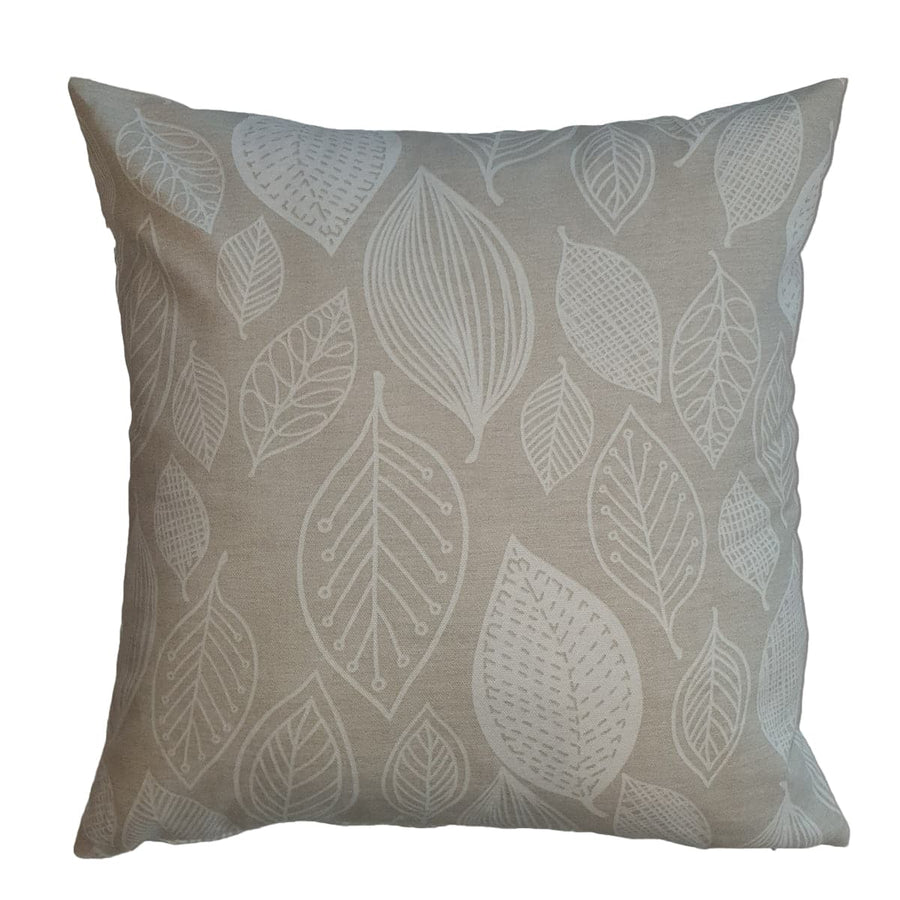 ECRU LEAF COVER 40X40 CM
