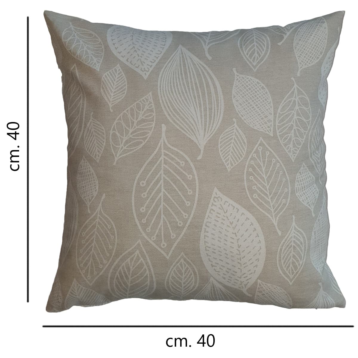 Bricocenter ECRU LEAF COVER 40X40 CM