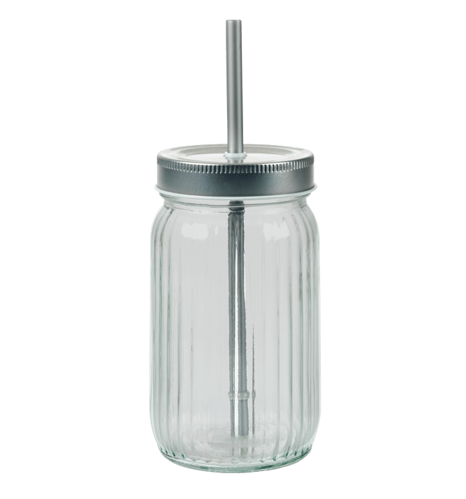 LINI Glass with transparent straw - best price from Maltashopper.com CS680722