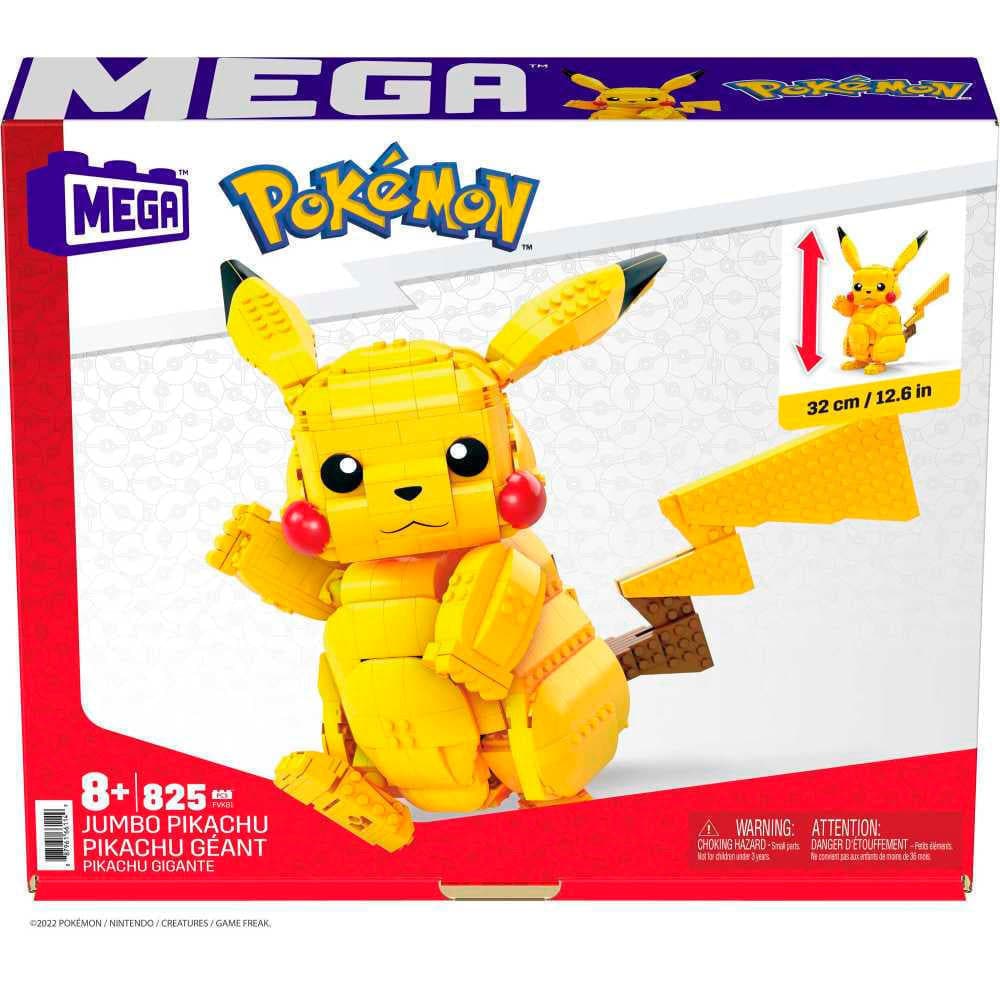 MEGA Pokémon Jumbo Pikachu Collectible Character Model with 825 Pieces