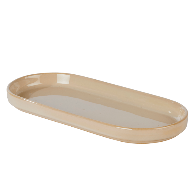 Casa MINERAL SAND PLATE OVAL 25,5CM