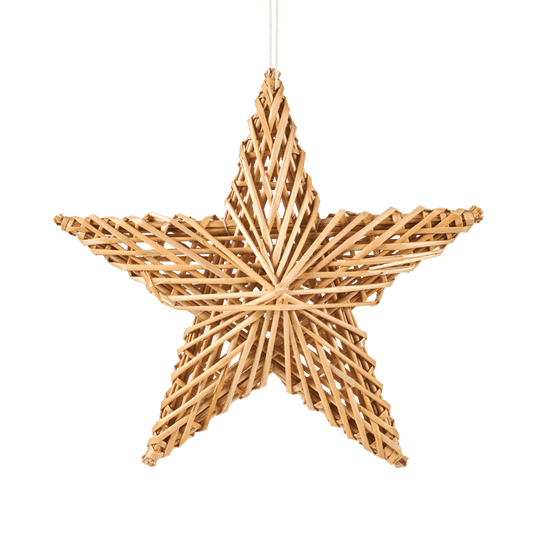 STRAWY Natural decorative star H 30 x W 30 x D 9 cm - best price from Maltashopper.com CS665476