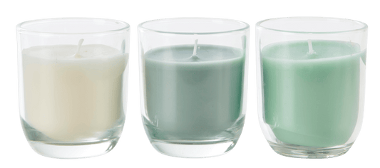 FLAM Candle in vase 3 colours various colours, white, dark grey, mintH 8 cm - Ø 7 cm - best price from Maltashopper.com CS671706