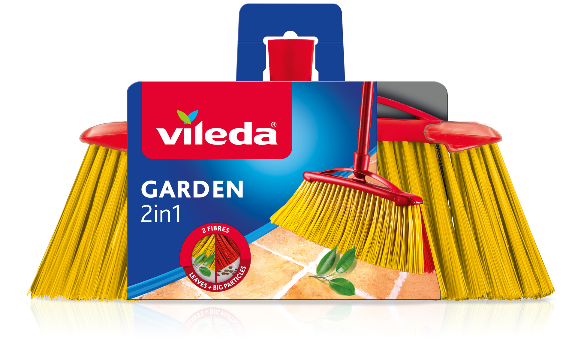 VILEDA GARDEN BROOM 2IN1