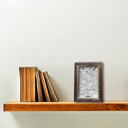 GEM FRAME 13X18 CM WALNUT WIRE GOLD
