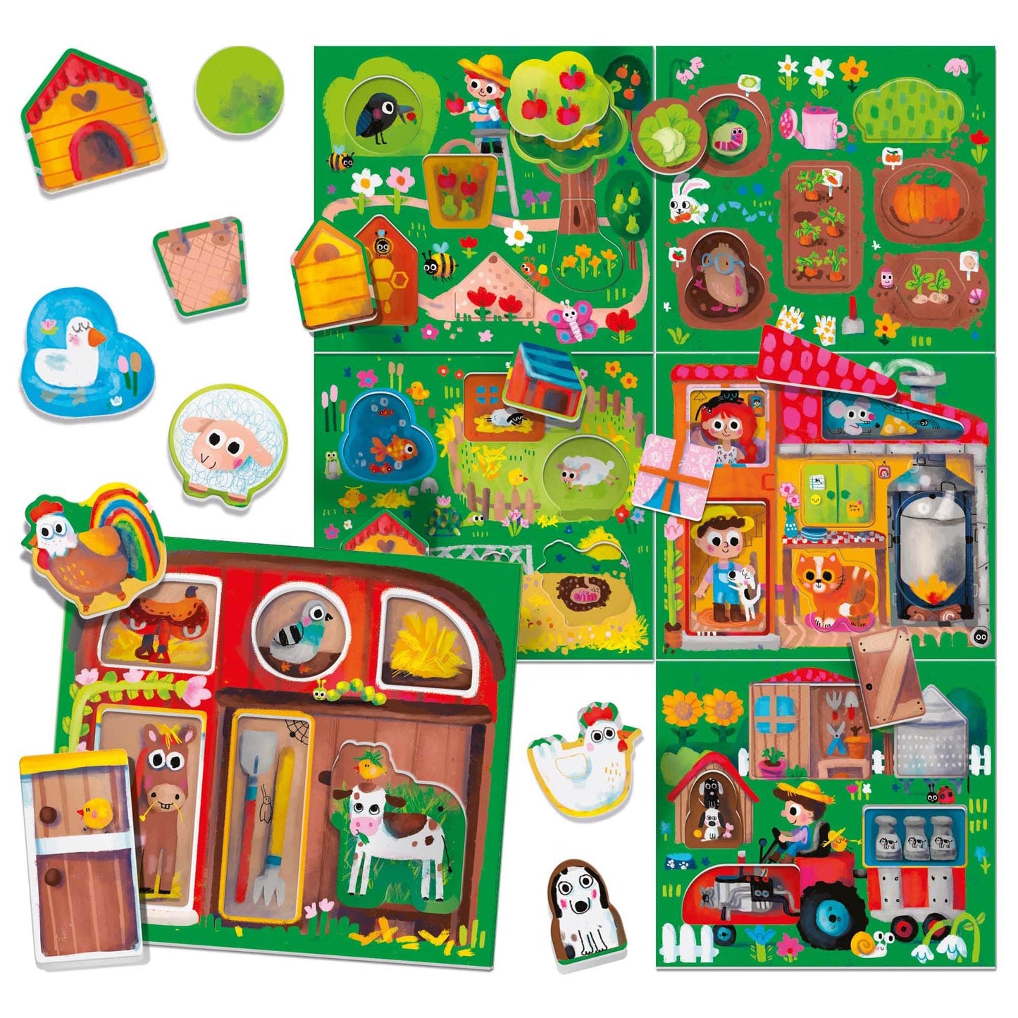 Toys Play Farm Montessori