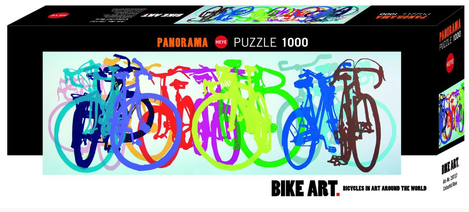 Toys Puzzle Panorama Da 1000 Pezzi - Bike Art: Colourful Row