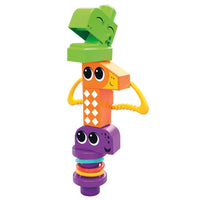 MEGA BLOKS Fisher Price Sensory Building Toy, Squeak N Chomp Dinosaurs