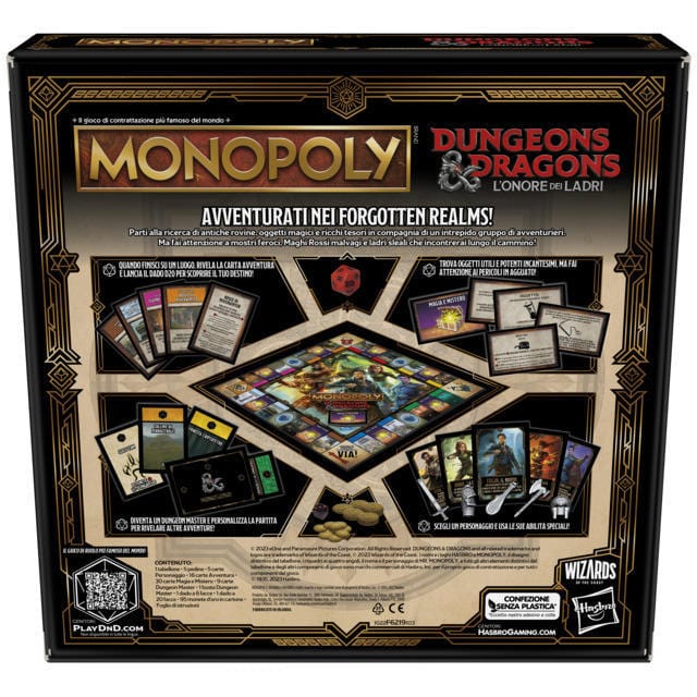 Toys MONOPOLY DUNGEONS AND DRAGONS MOVIE - L'ONORE DEI LADRI