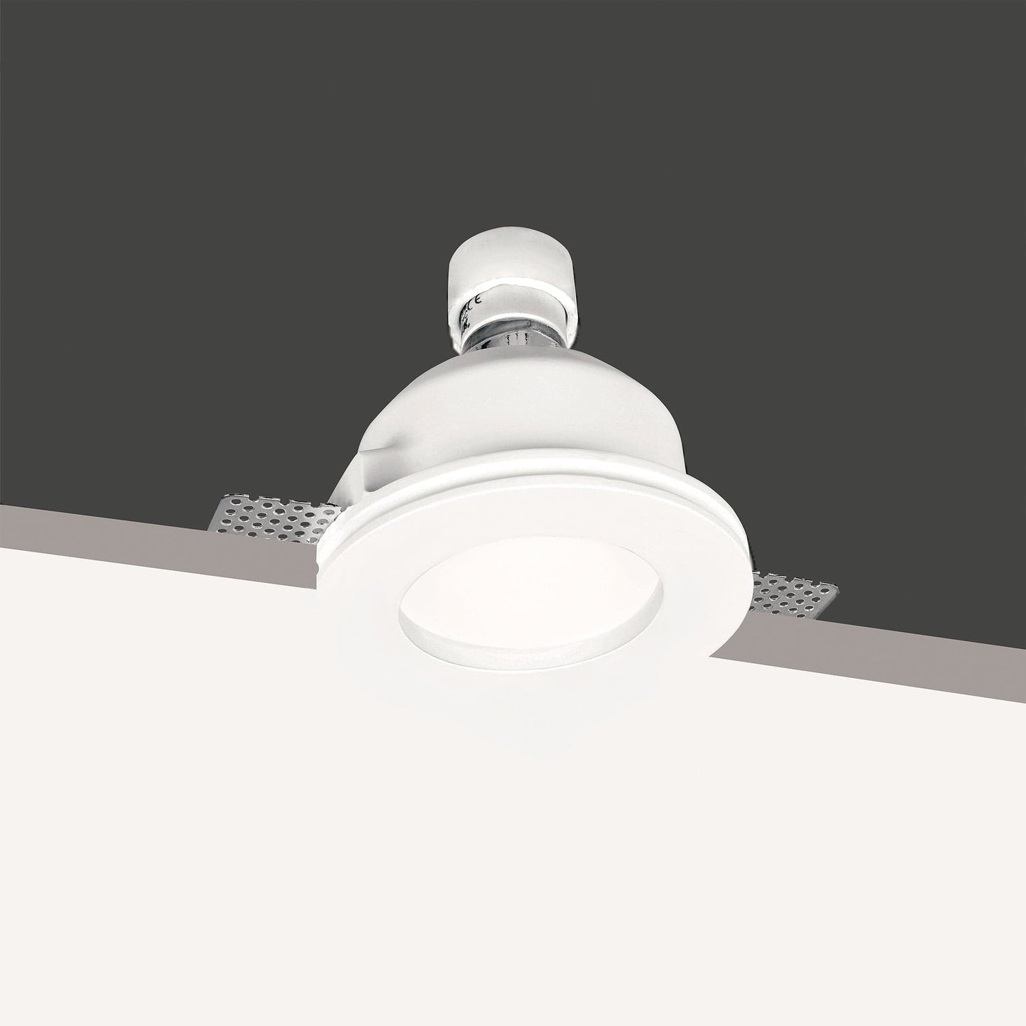 Bricocenter SNOW PLASTER WHITE RECESSED SPOTLIGHT 12X6 CM 1XGU10=4W