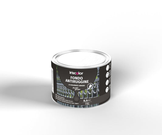 Bricocenter IRIS COLOUR GREY SOLVENT-BASED ANTI-RUST PRIMER 500ML