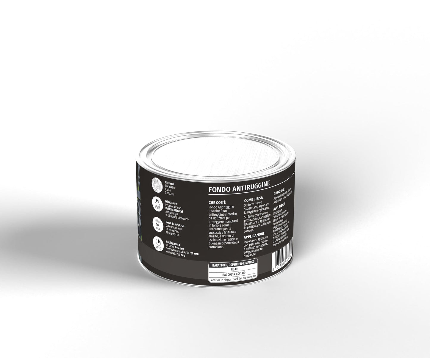 Bricocenter IRIS COLOUR GREY SOLVENT-BASED ANTI-RUST PRIMER 500ML